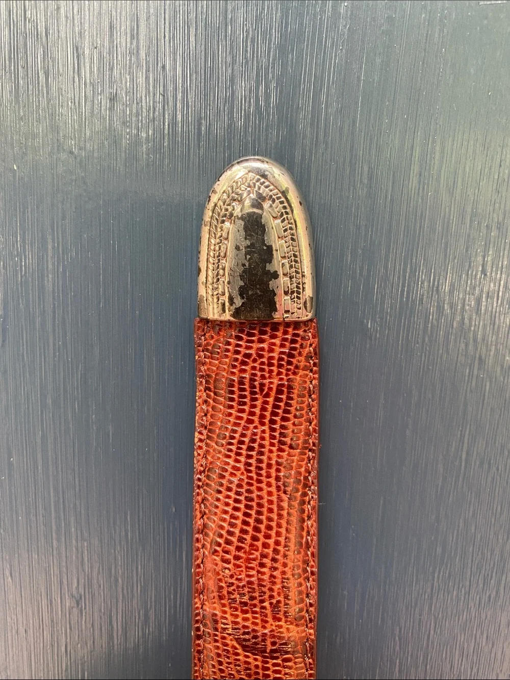 Top Grain Lizard Print Leather Lined golf belt 34